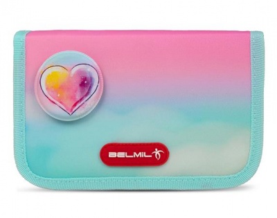 Tolltartó, klapnis, cipzáras, BELMIL "Dreamland", rózsaszín-kék, álomország