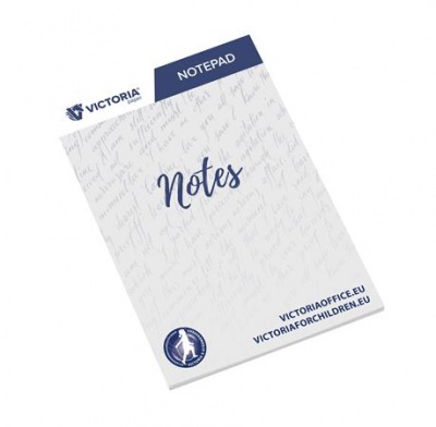 Jegyzettömb, A6, 5x50 lap, sima, VICTORIA OFFICE