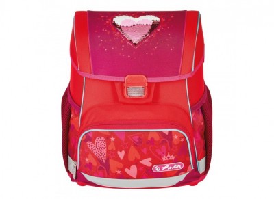 Herlitz alsós merevfalú ergonomikus iskolatáska Loop üres Sweet Hearts