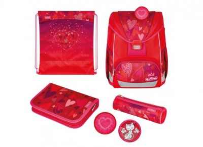 Herlitz alsós ergonomikus iskolatáska UltraLight Plus Sweet Hearts
