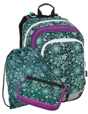 BAGMASTER alsós ergonomikus iskolatáska ALFA 9 B szett 3 részes