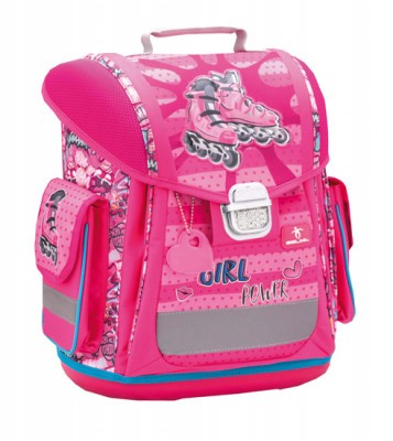 Belmil alsós ergonomikus merevfalú iskolatáska, Sporty 404-5, Girl Power