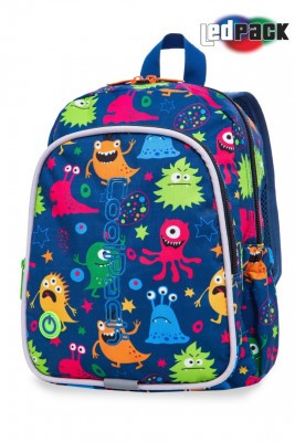 Cool Pack ovis hátitáska BOBBY - Led Funny Monsters + Power Bank 2400 mAh