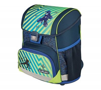 Herlitz alsós merevfalú ergonomikus iskolatáska Loop üres Funky Ninja