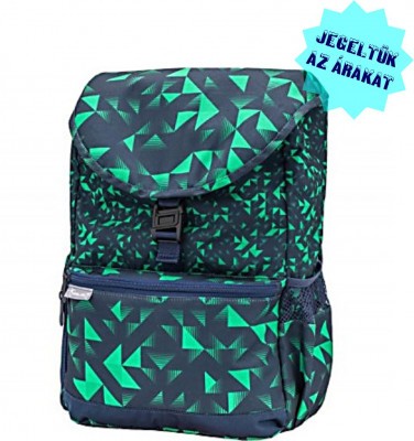 Belmil felsős iskolatáska, 305-12 Triangle green and blue